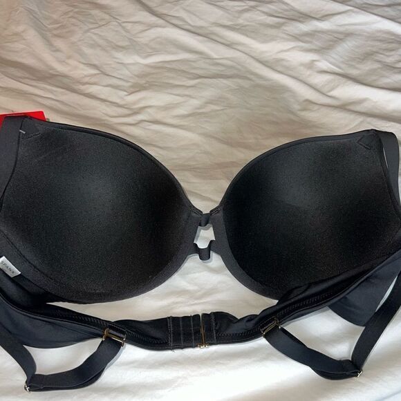 Spanx Swim Convertible Lined Full Coverage Black Bra Several Size - Picture 5 of 10